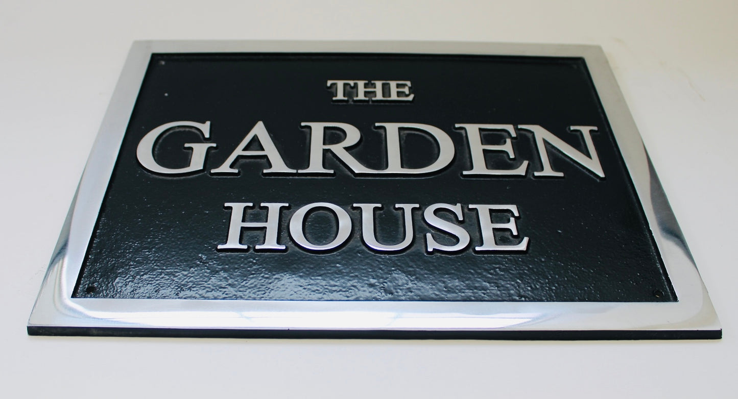 Large Aluminium House Plaque