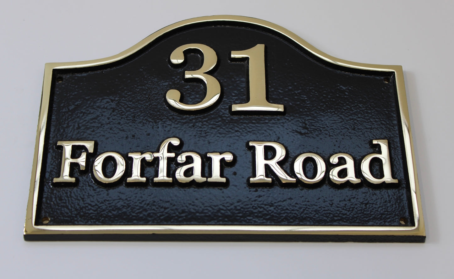 Brass House Sign