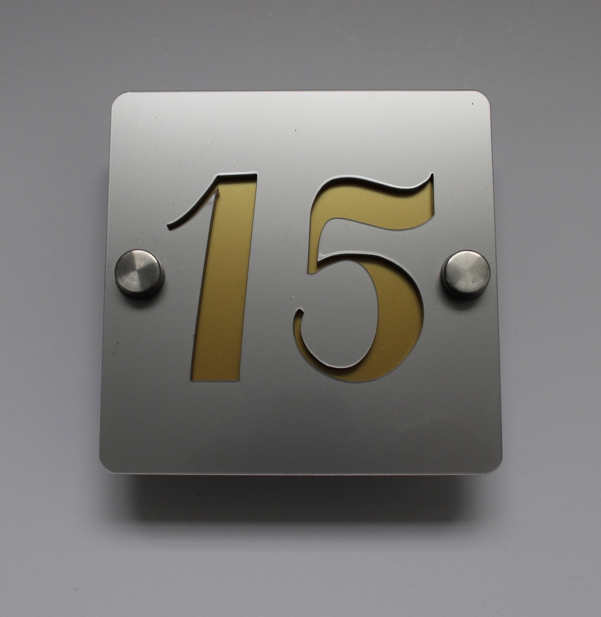 acrylic house sign silver