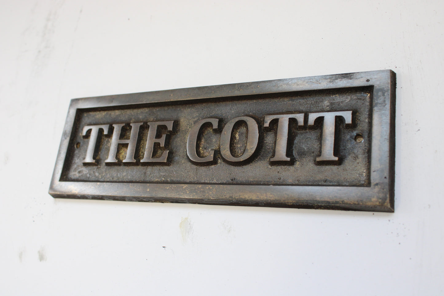 antique bronze plaque