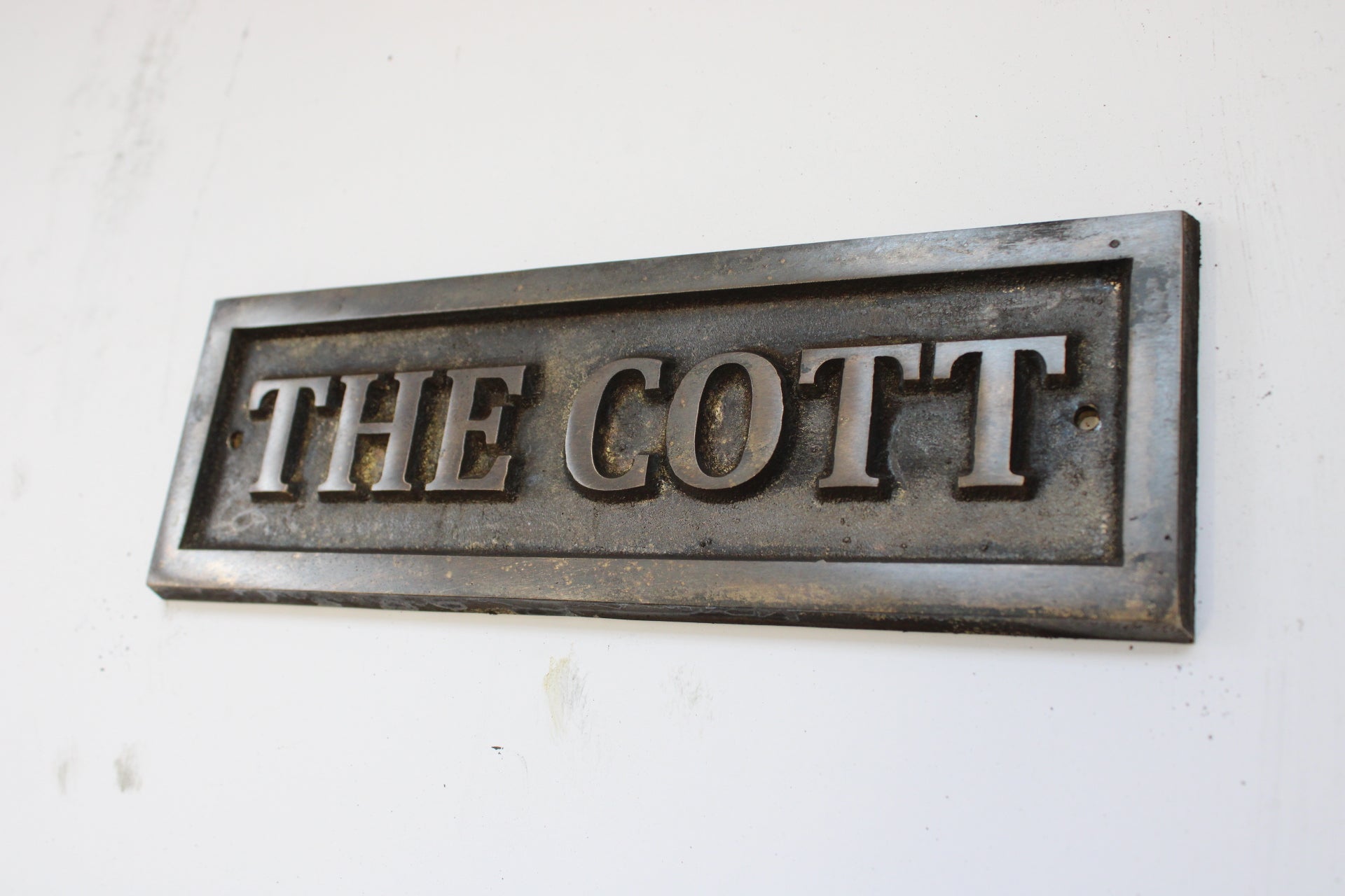 antique bronze plaque