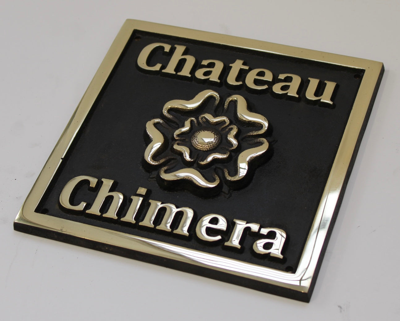 Tudor rose house sign