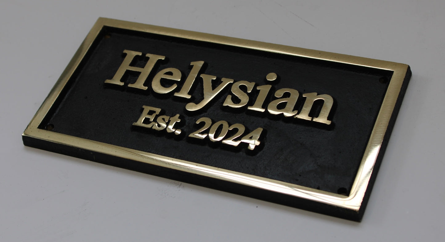Bronze plaques