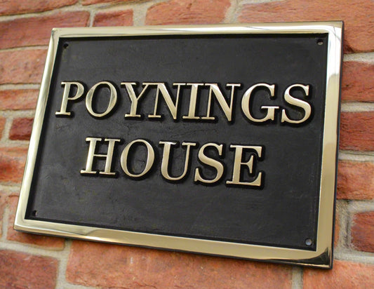 bronze name plate