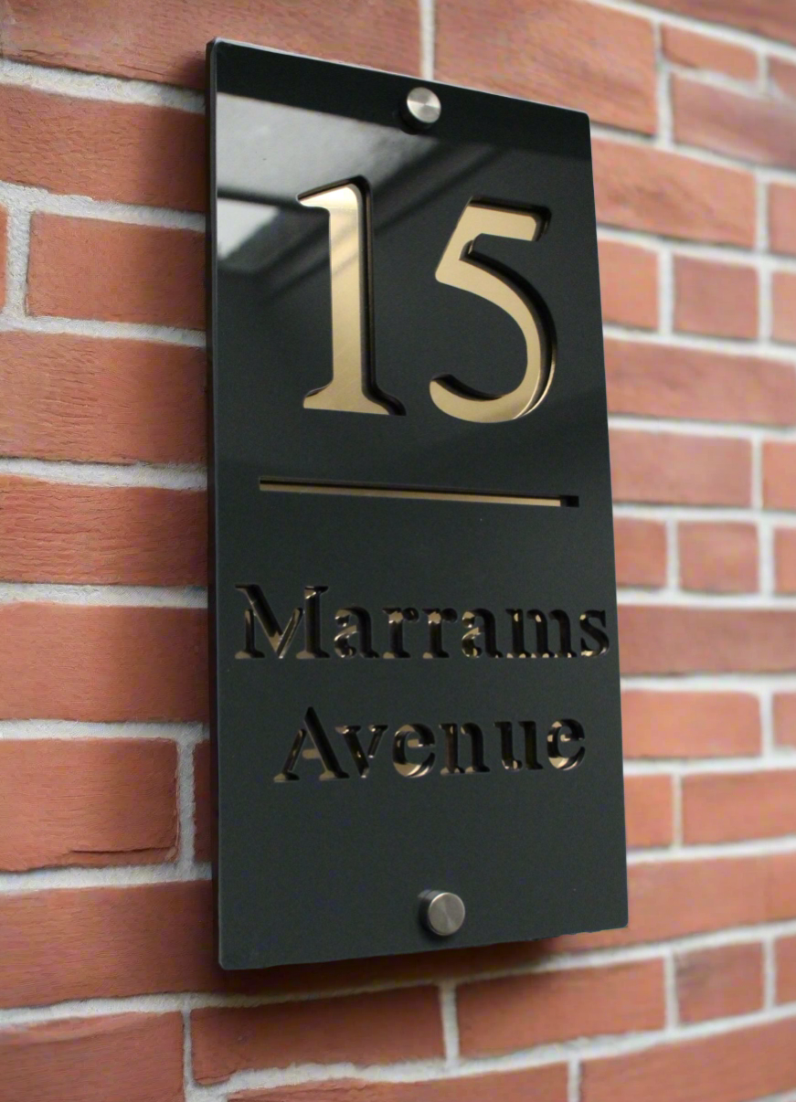modern acrylic sign