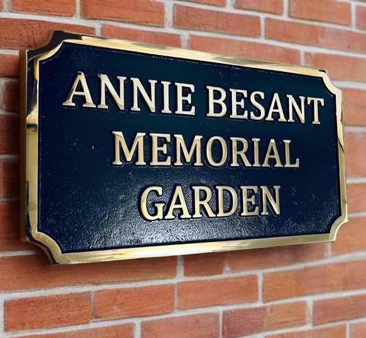 Bronze memorial plaque