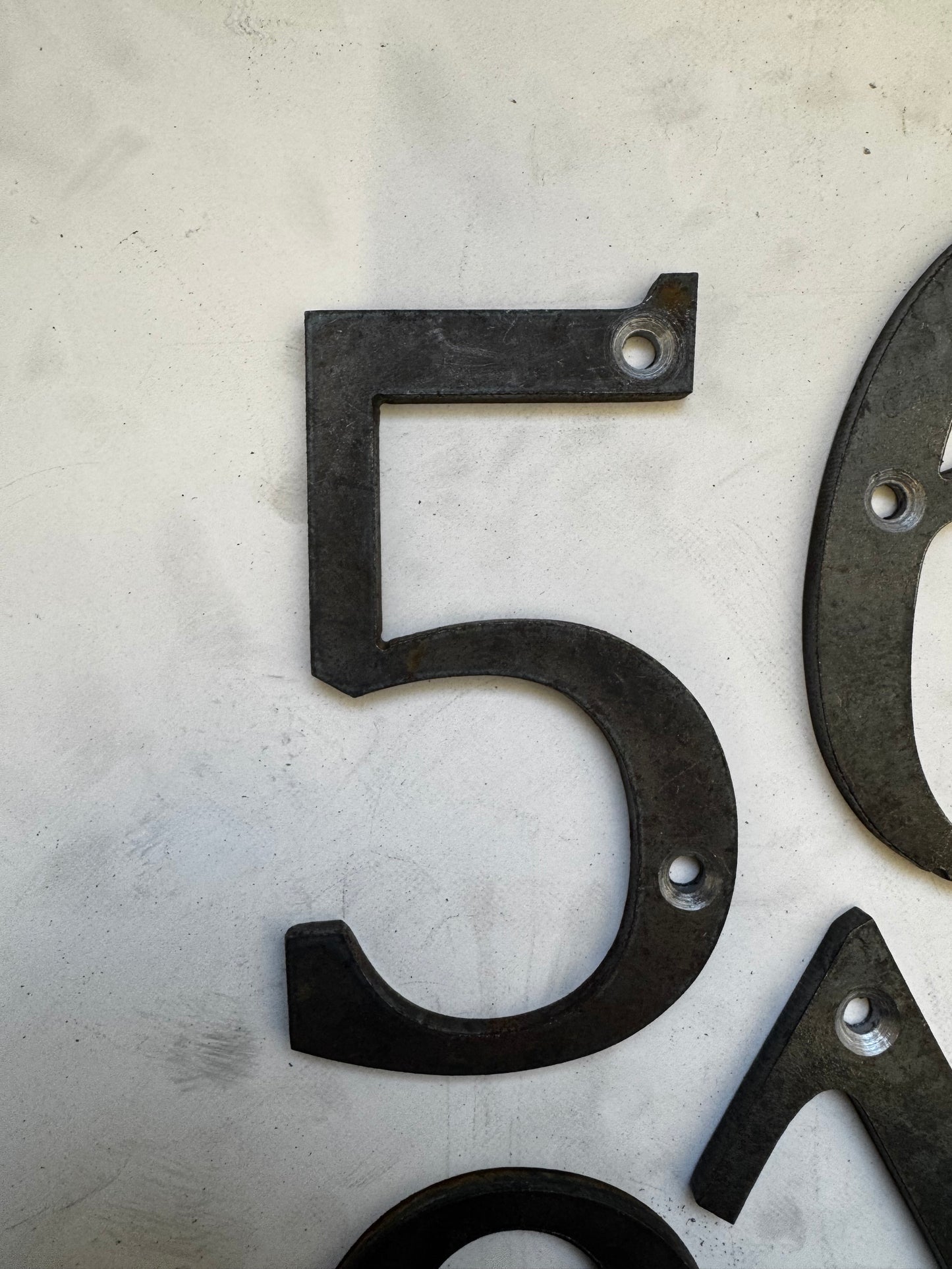 Steel House Numbers