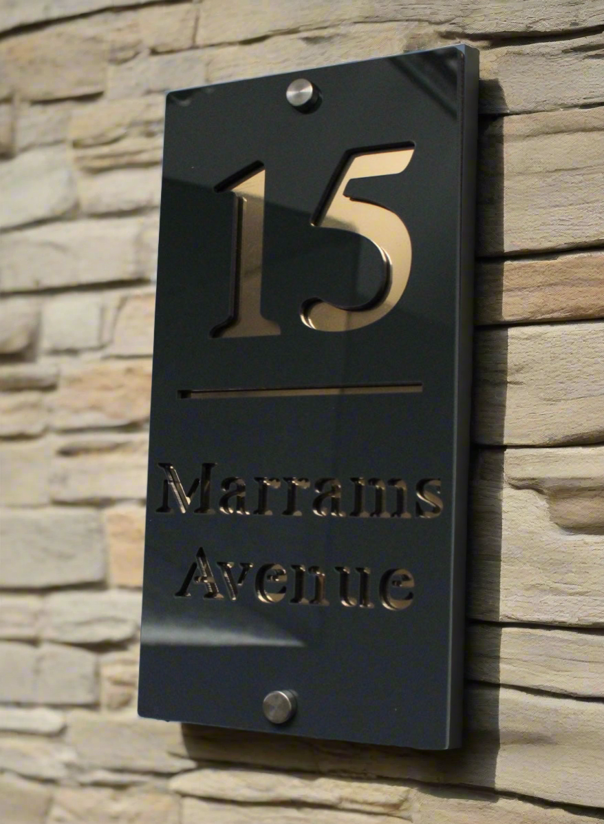 modern acrylic sign