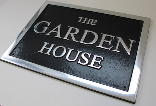 Large Aluminium House Plaque