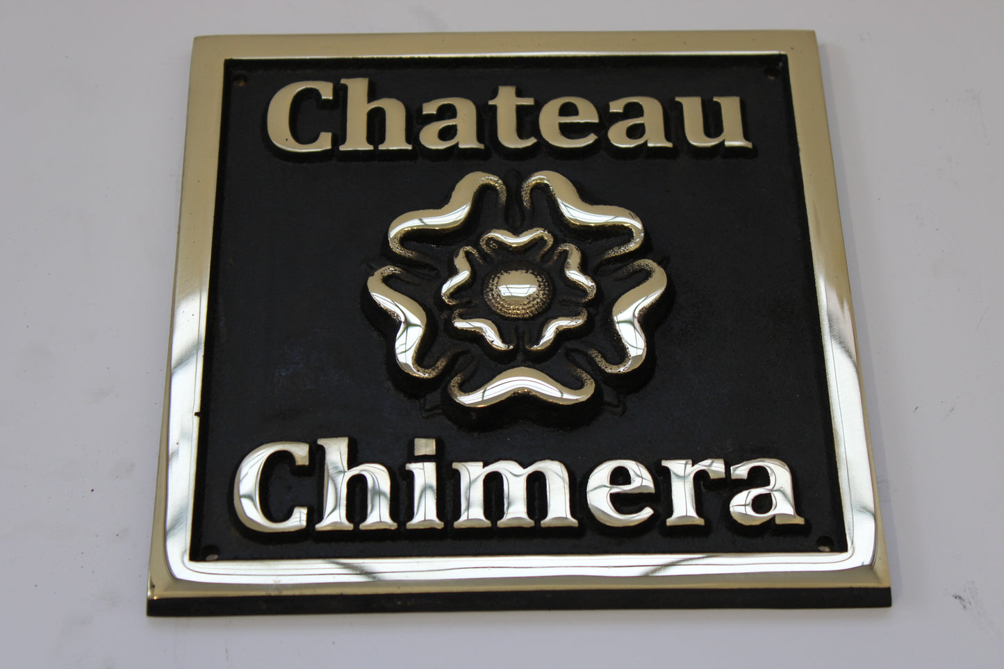 Tudor rose house sign