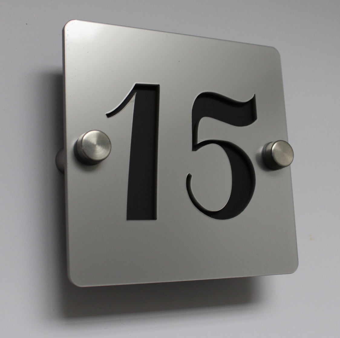 acrylic house sign silver