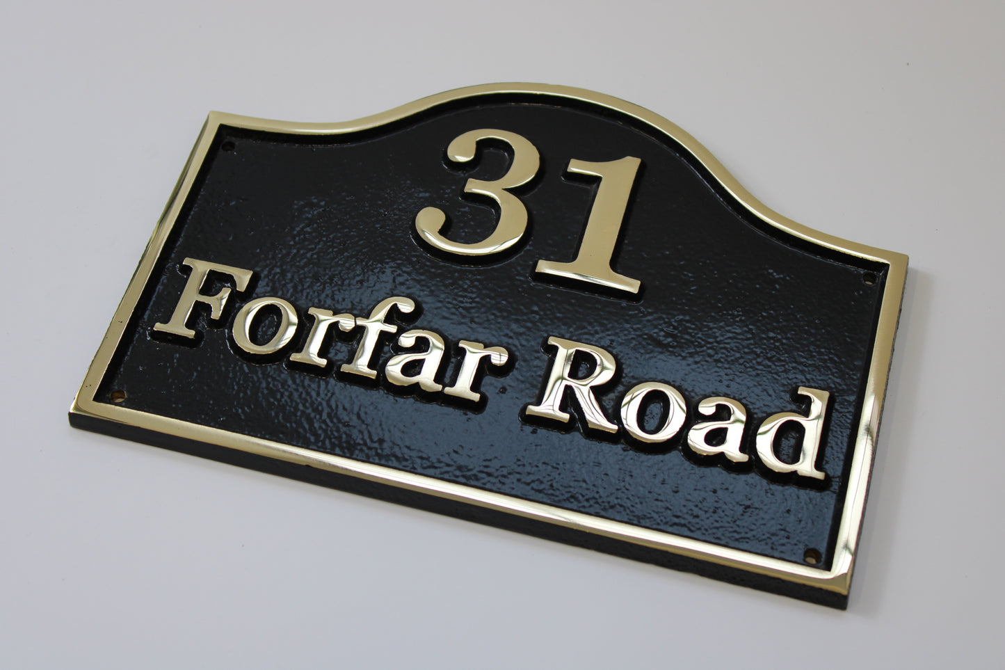 Brass House Sign