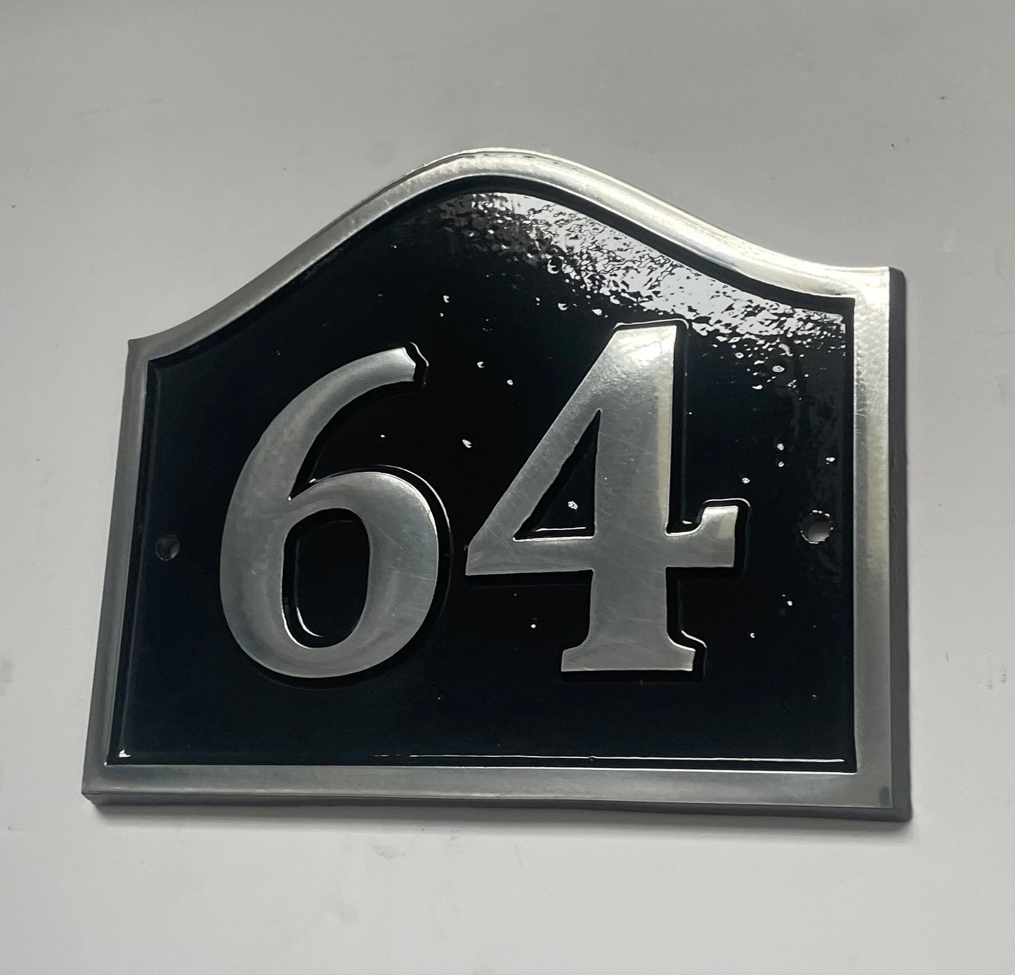 Number sign cast aluminium