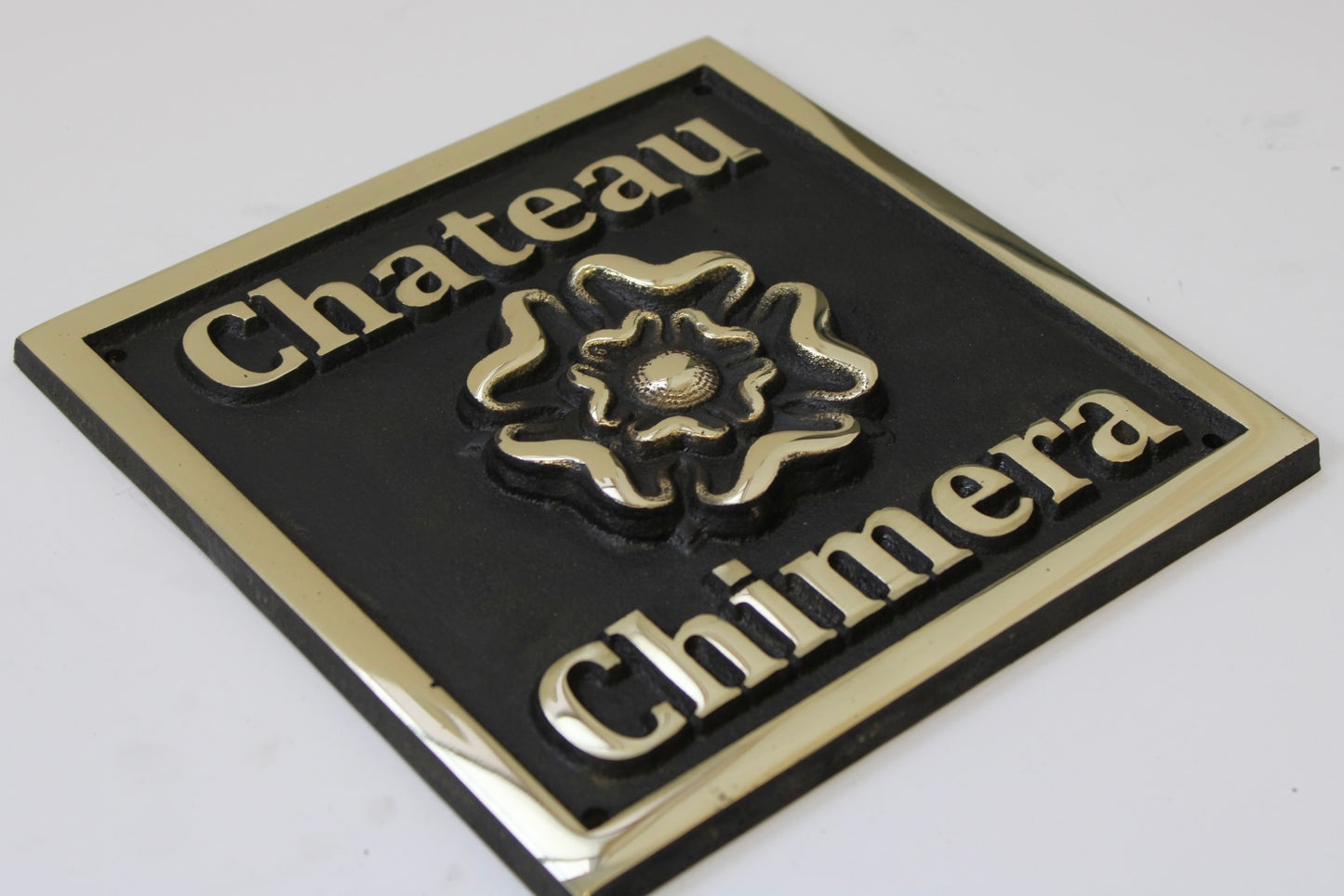 Tudor rose house sign