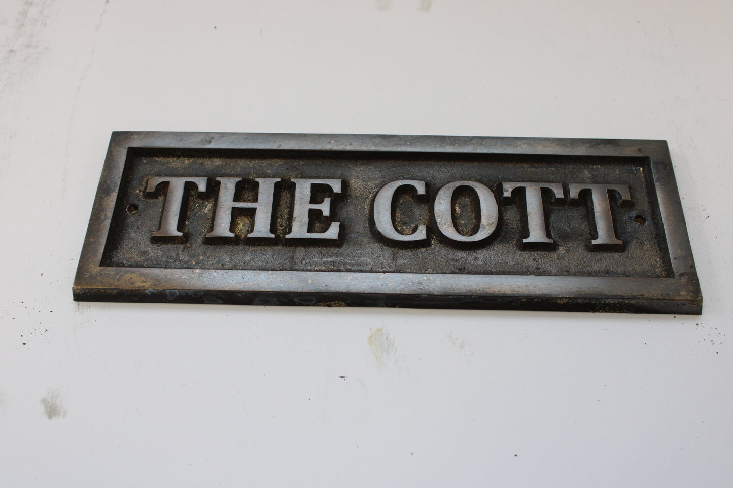 antique bronze plaque