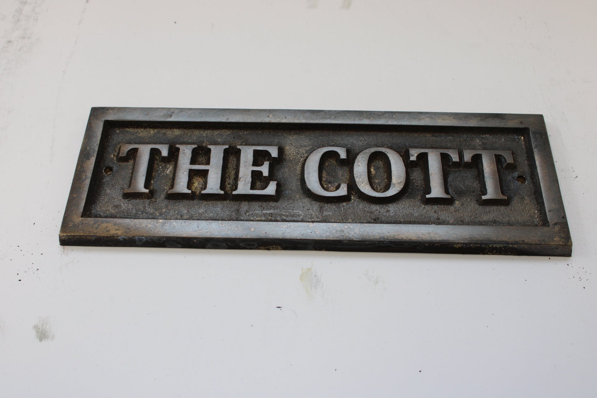 antique bronze plaque