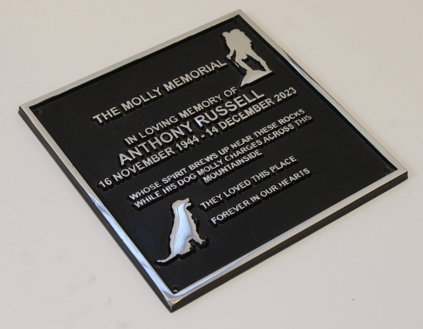 Memorial Sign Cast Aluminium