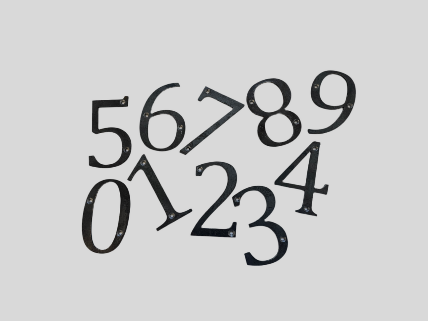 Steel House Numbers