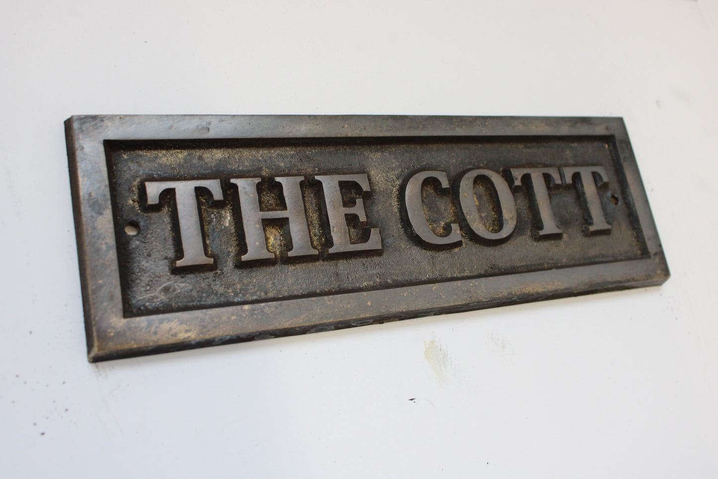 antique bronze plaque