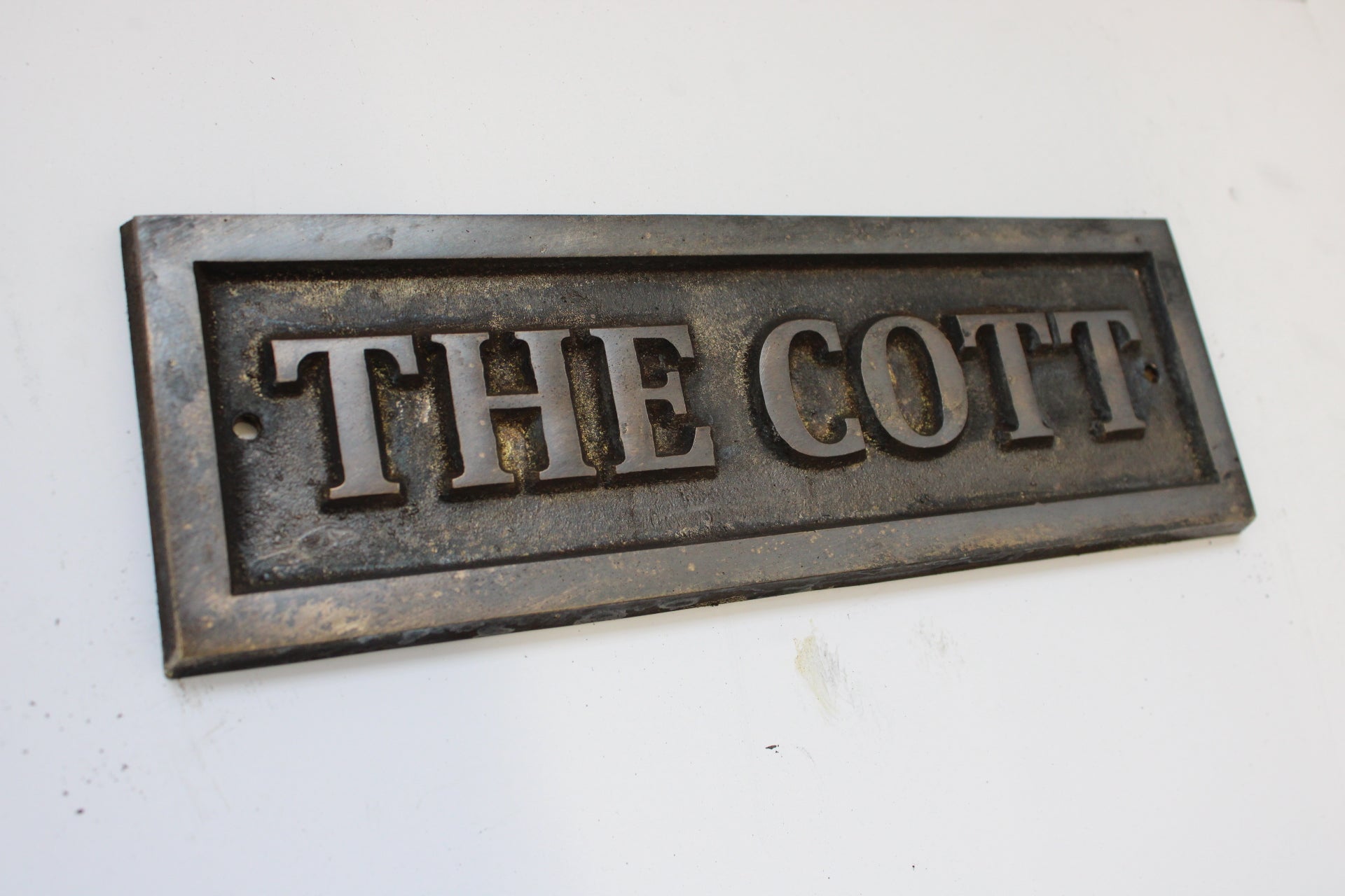 antique bronze plaque