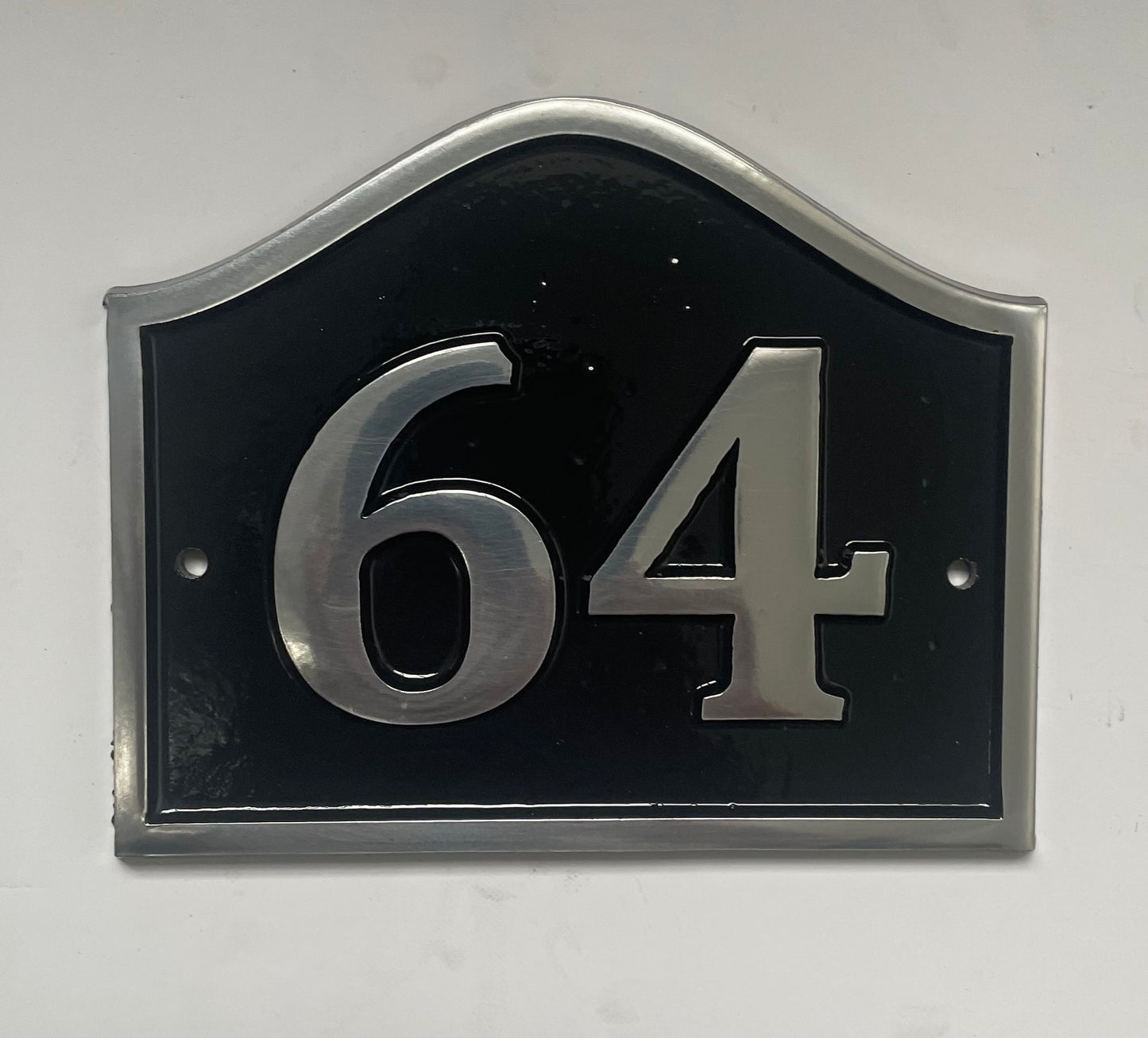 Number sign cast aluminium