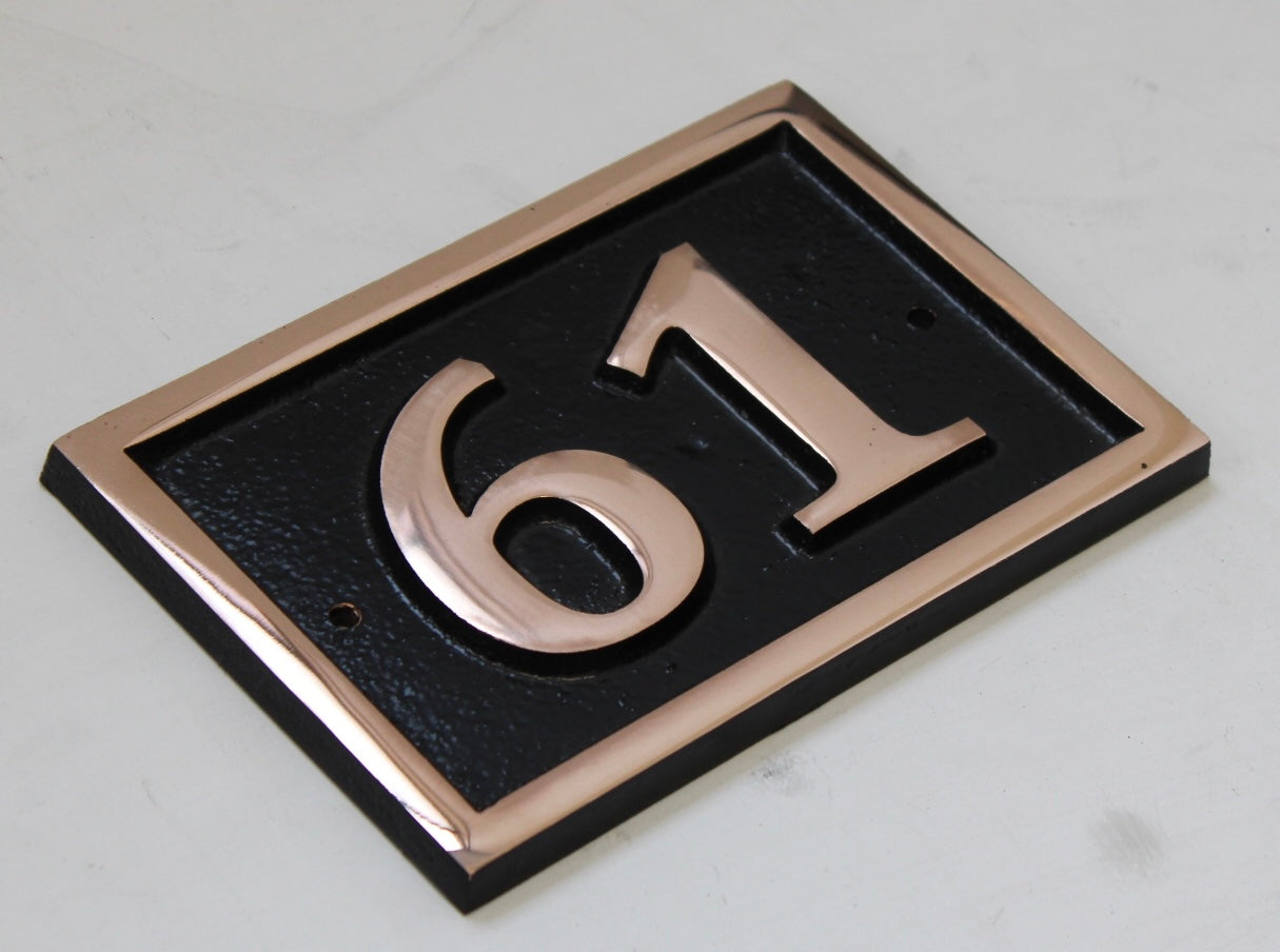 number sign in copper