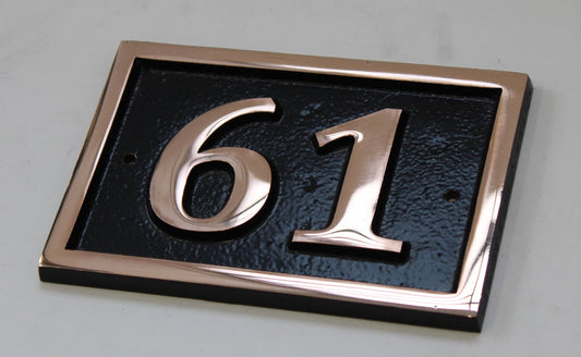 number sign in copper