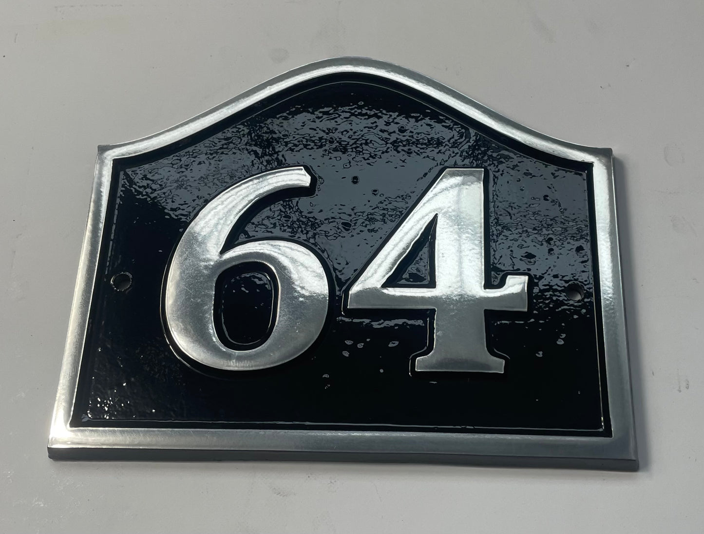 Number sign cast aluminium
