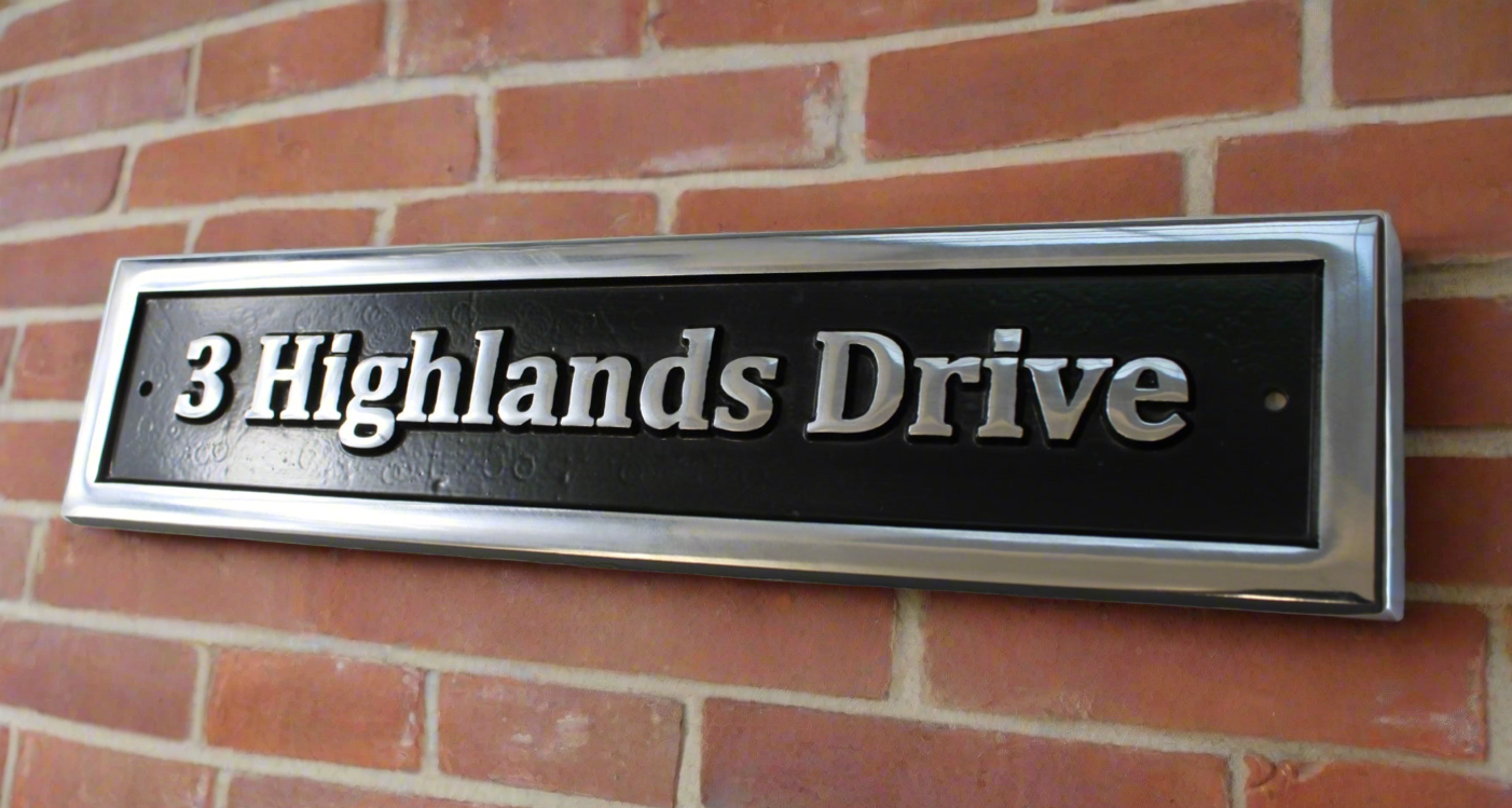 Long name plaque