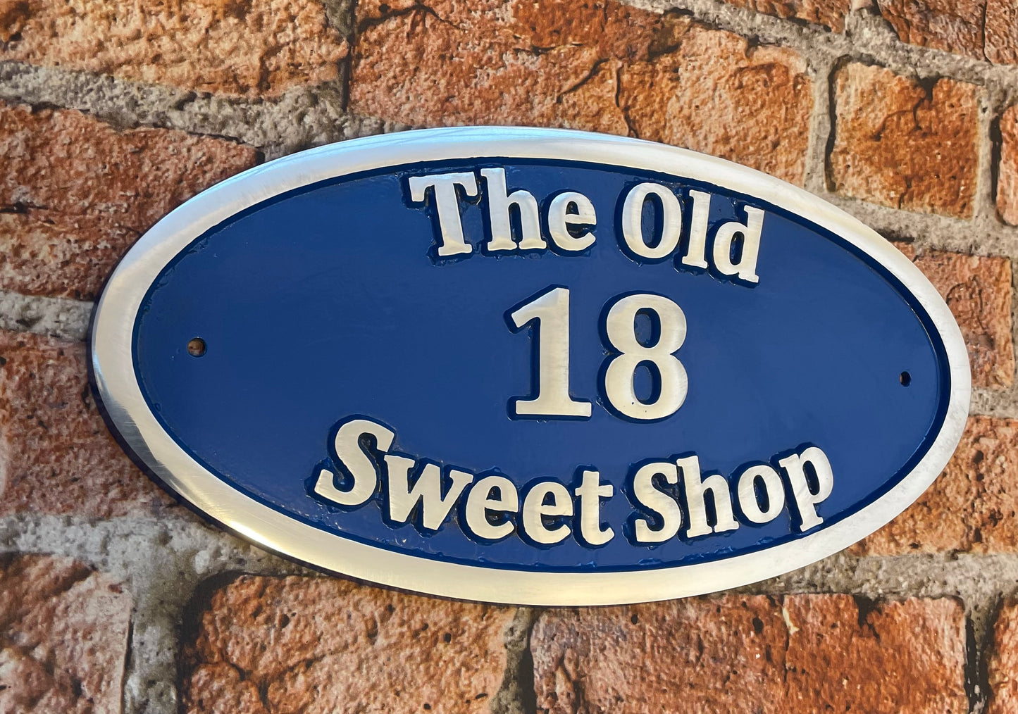Address Plaque in Aluminium