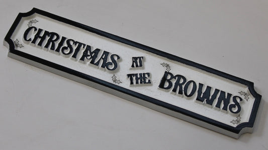 Christmas Sign Cast Aluminium