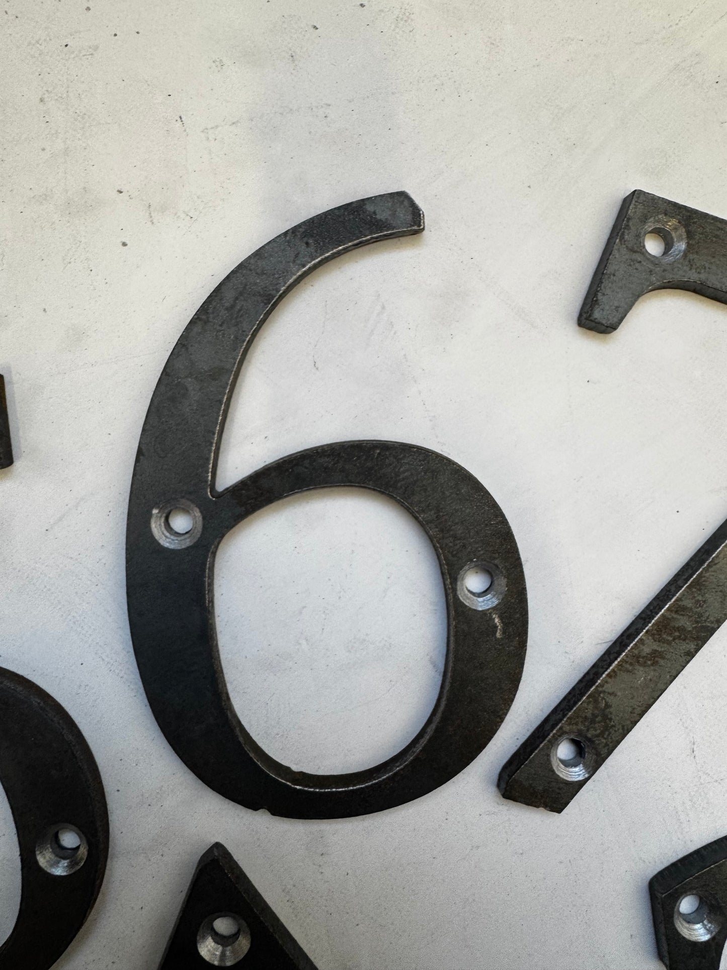 Steel House Numbers