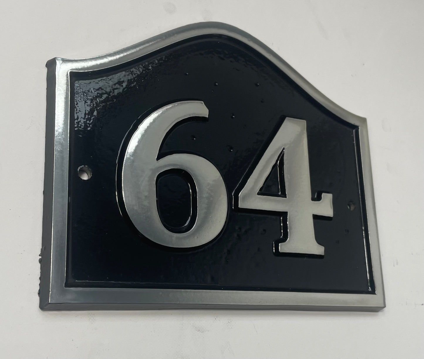 Number sign cast aluminium