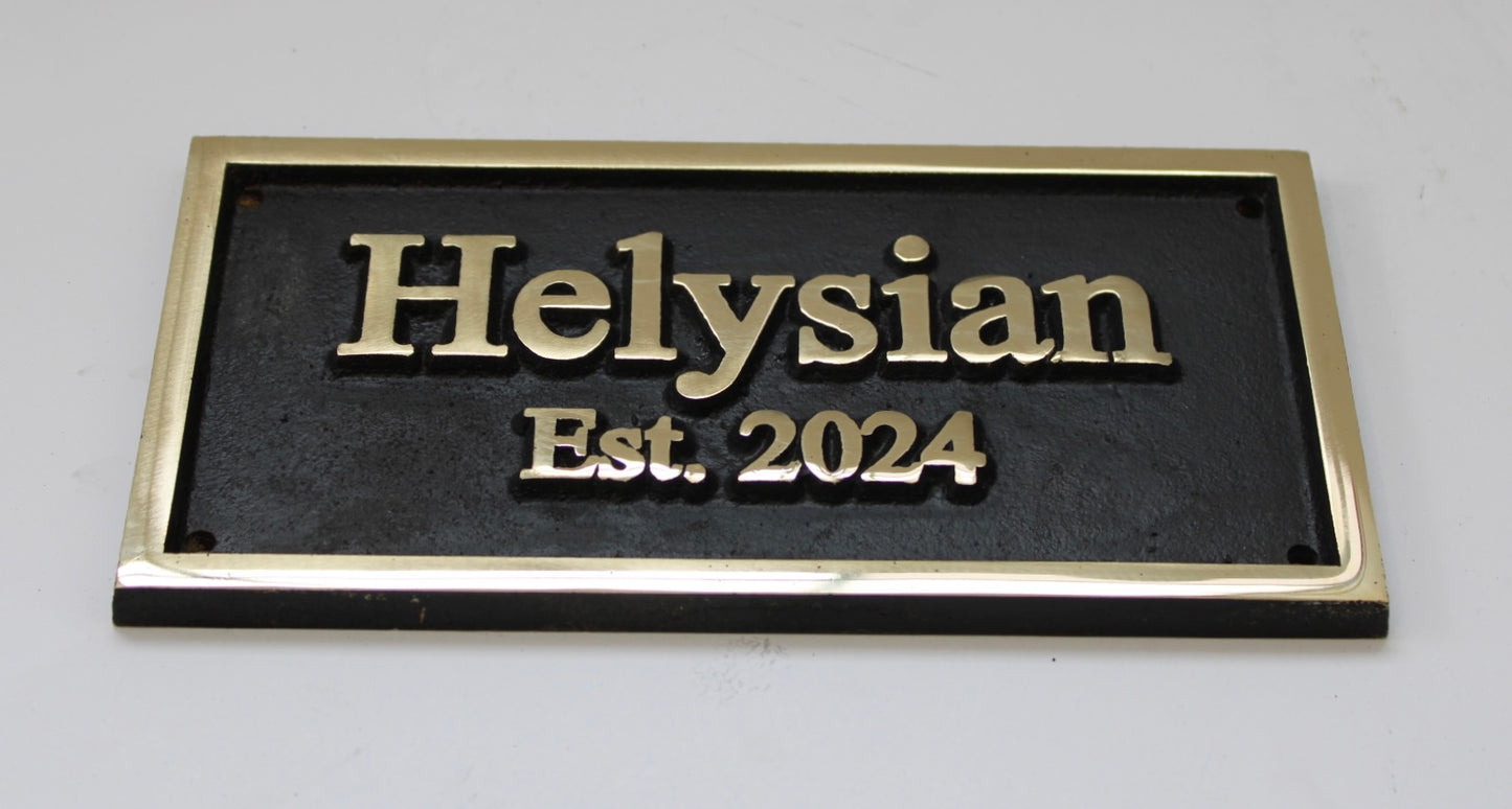 Bronze plaques