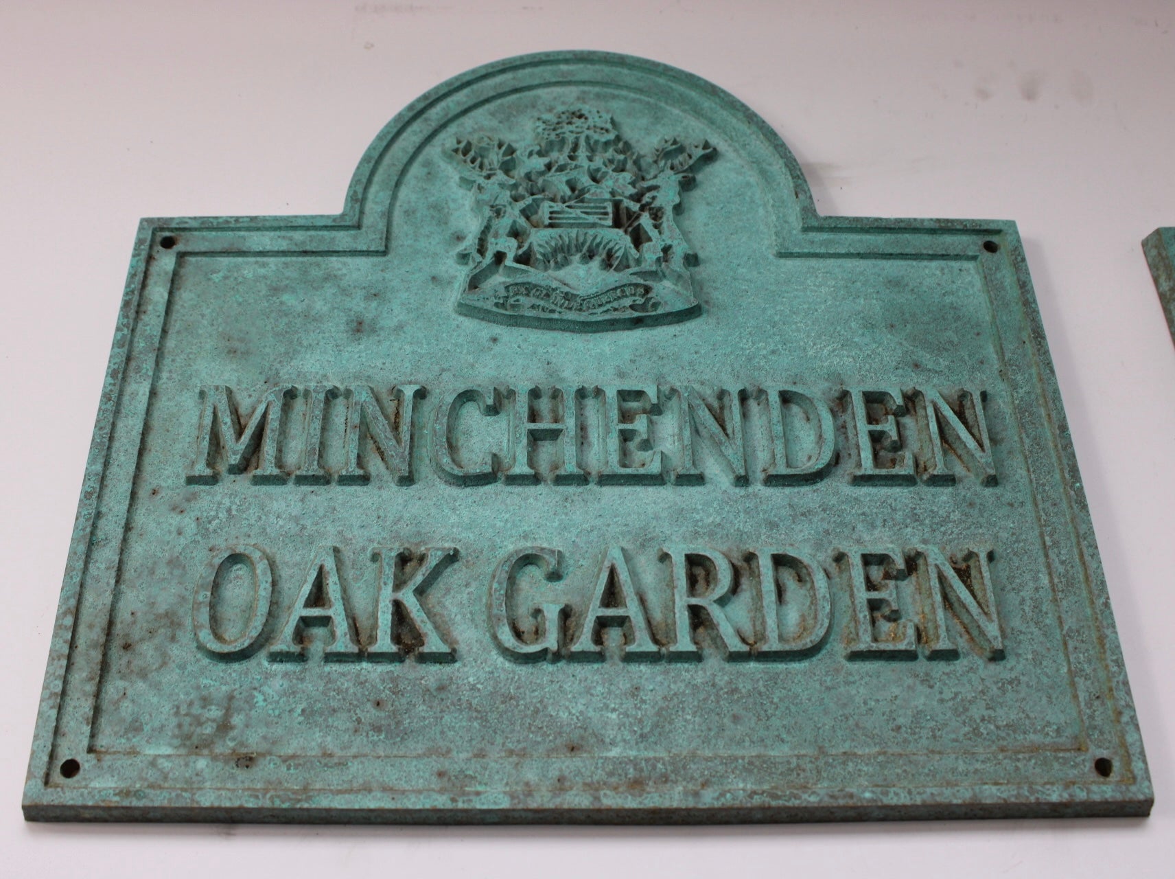 Bronze Verdigris plaque