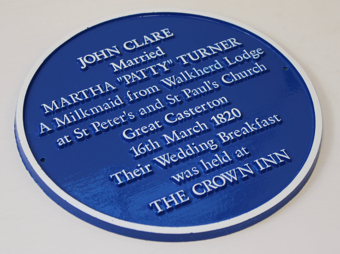 blue heritage plaque