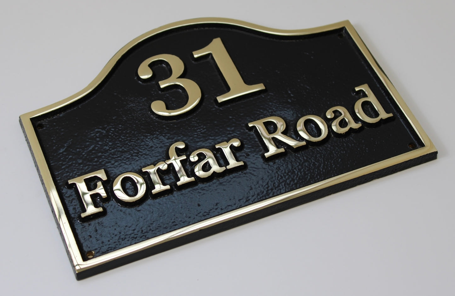 Brass House Sign
