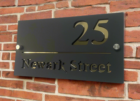 acrylic house sign