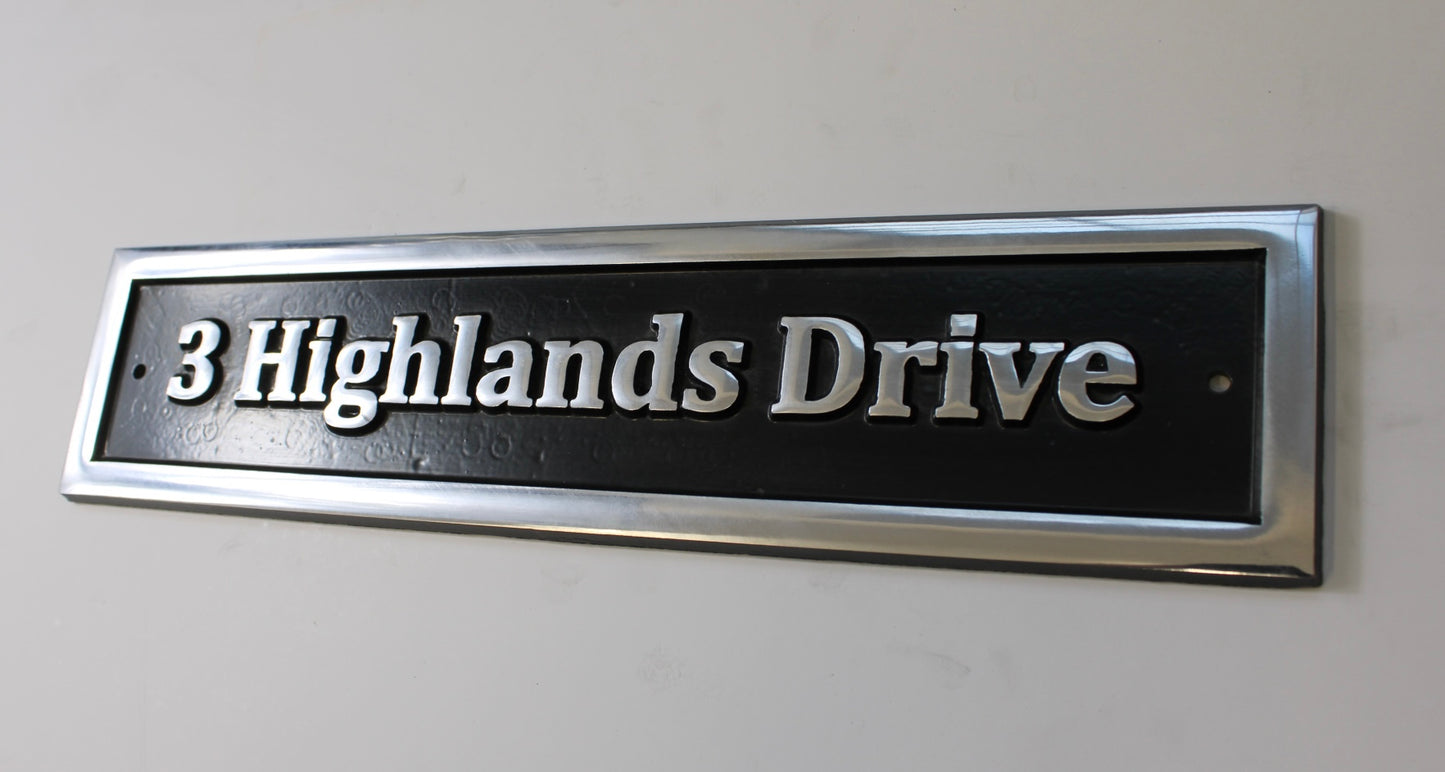 Address plaque