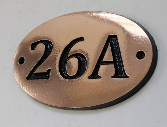 Copper number sign
