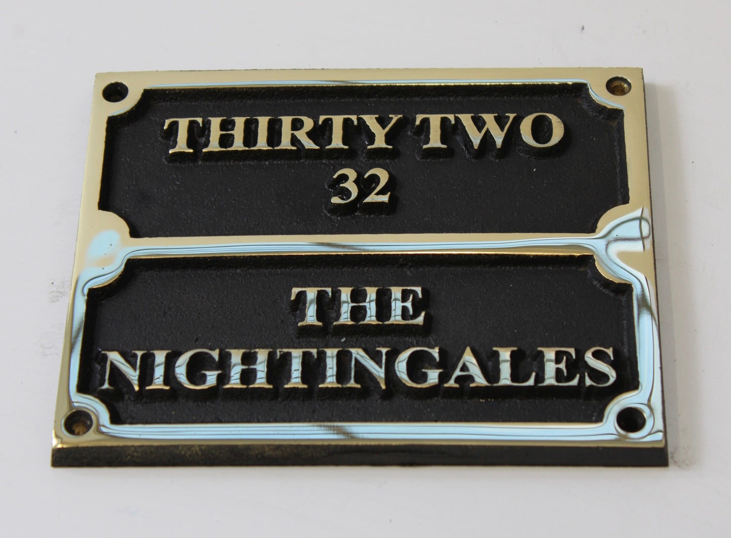 Family Name Plaque with address