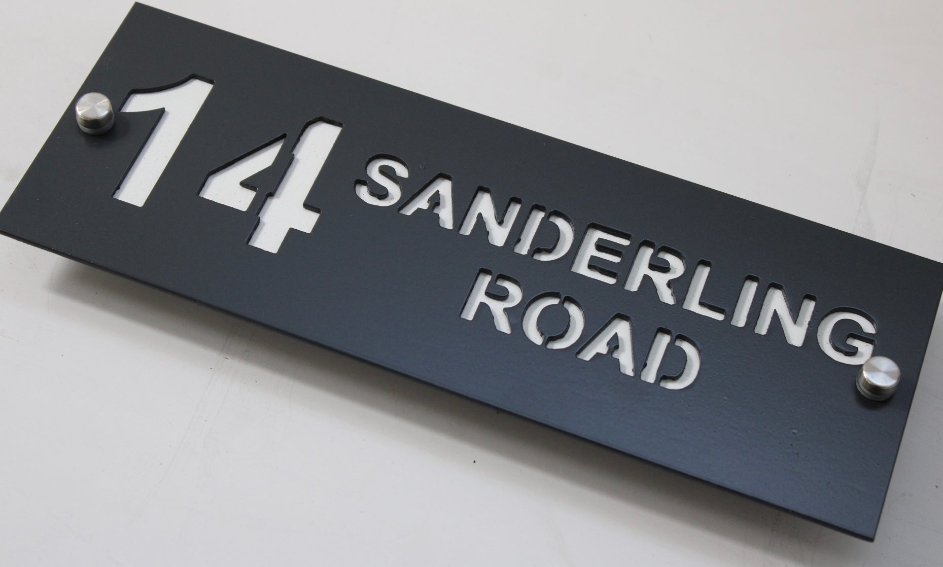 Contemporary house sign