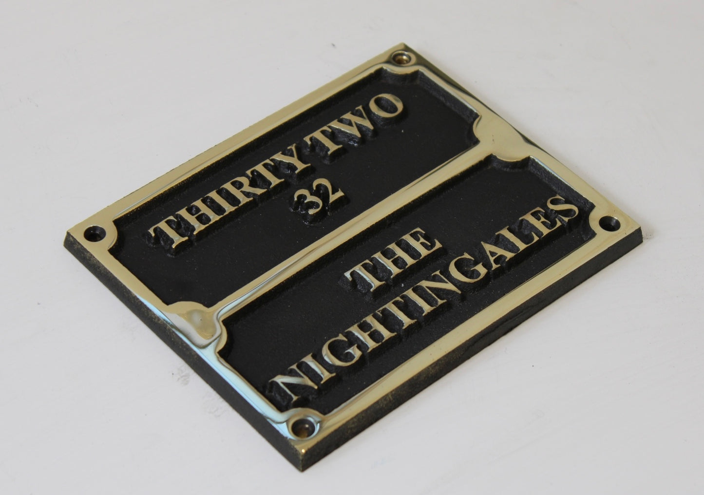 Family Name Plaque with address