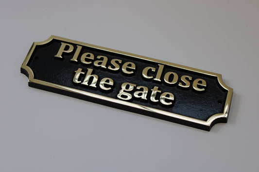 Gate sign