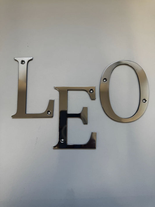 Stainless Steel Metal Numbers and Letters