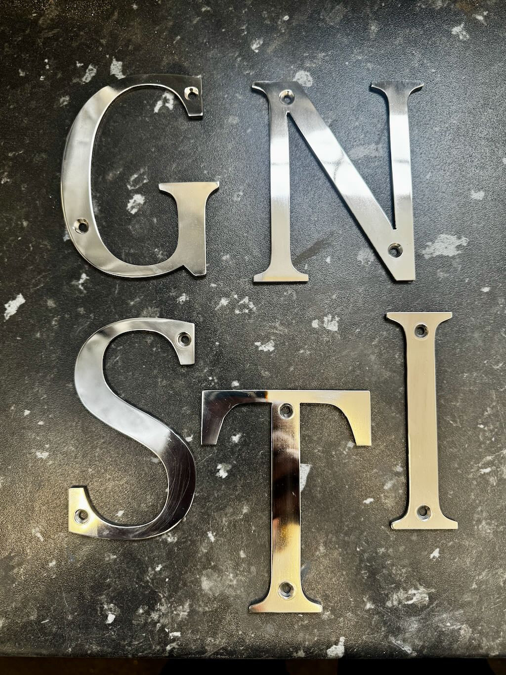 Stainless Steel Metal Numbers and Letters