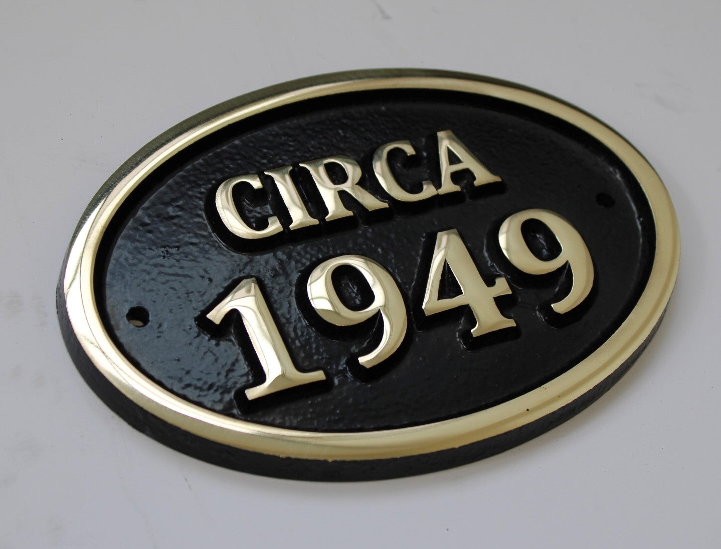 Bronze Plaque with Date