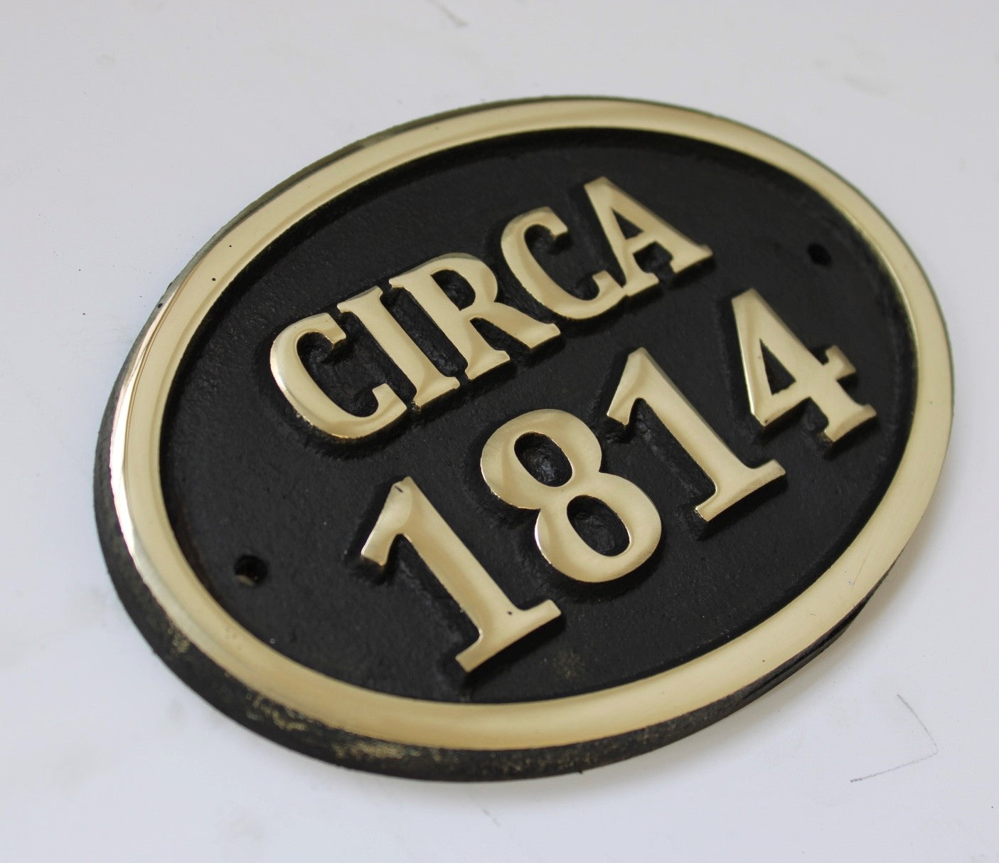 Bronze Plaque with Date