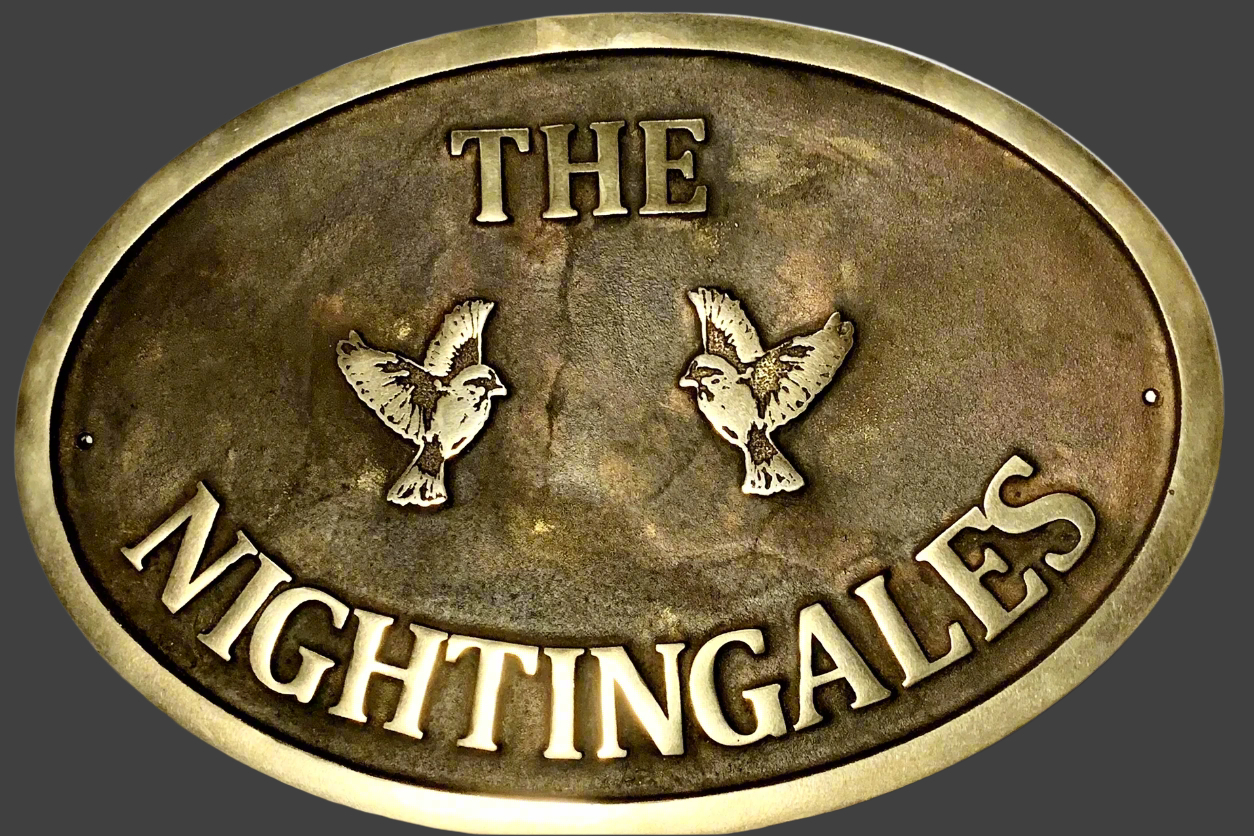 house name sign with Birds