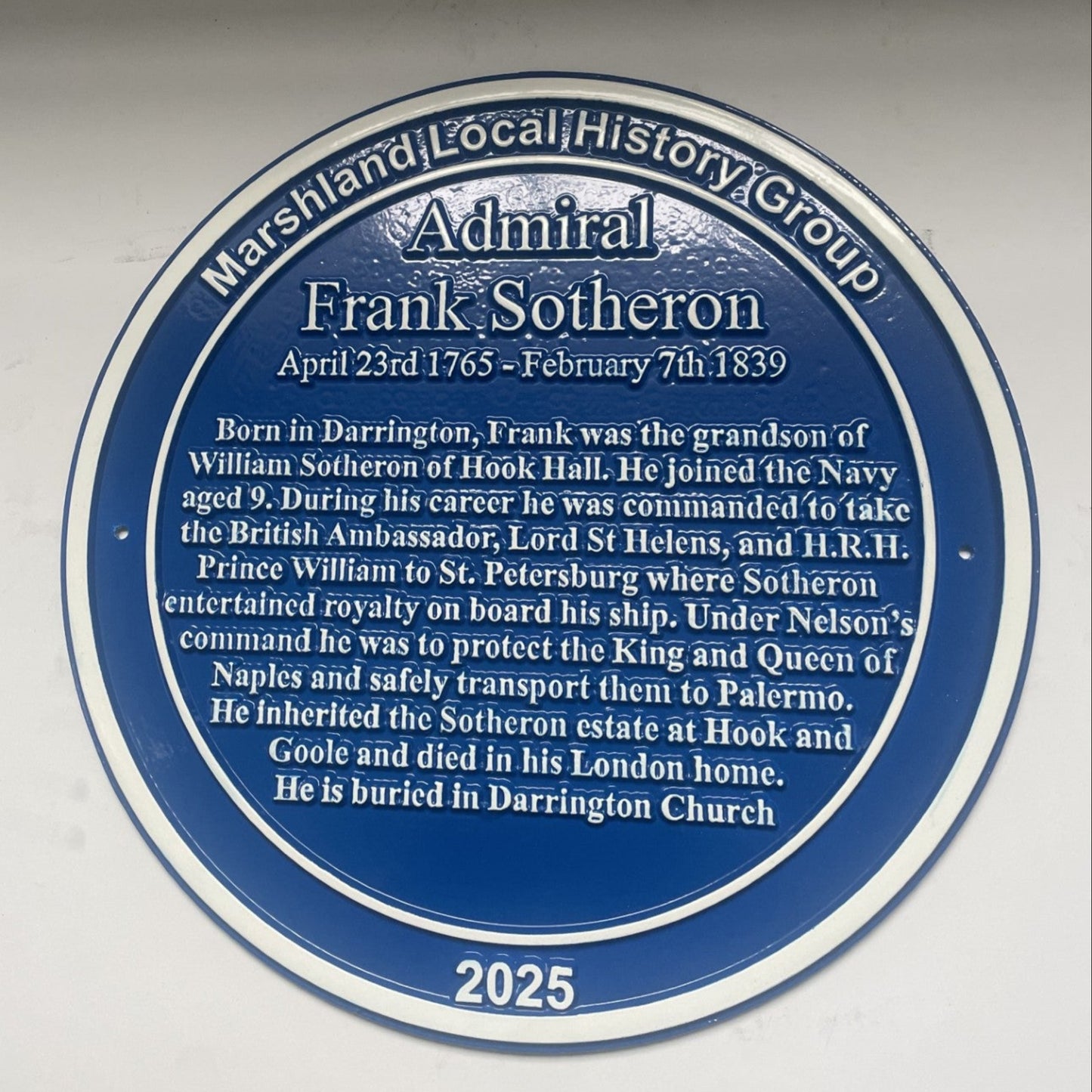 Heritage plaque